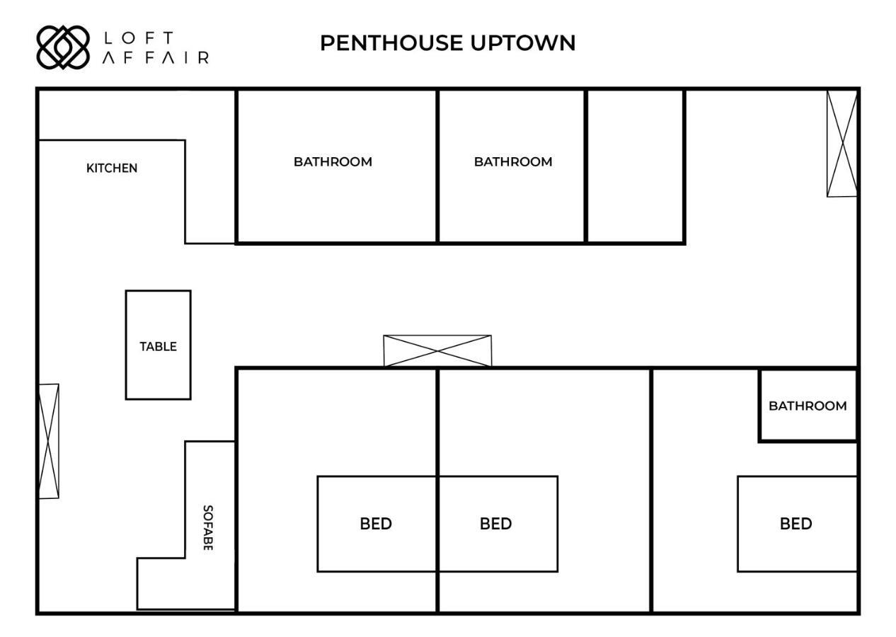 Apartmán Penthouse Uptown - Loftaffair Krakov Exteriér fotografie